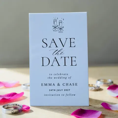 Save the Date Wedding Magnets 7.5cm x 12cm
