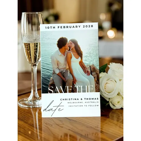 Save the Date Wedding Magnets 7.5cm x 12cm